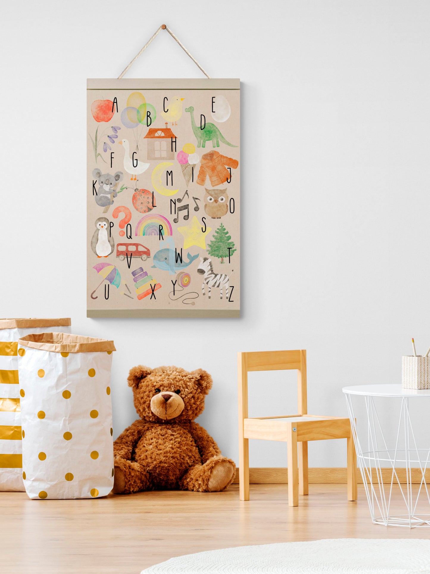 Colorful ABCs – Educational Canvas Wall Art
