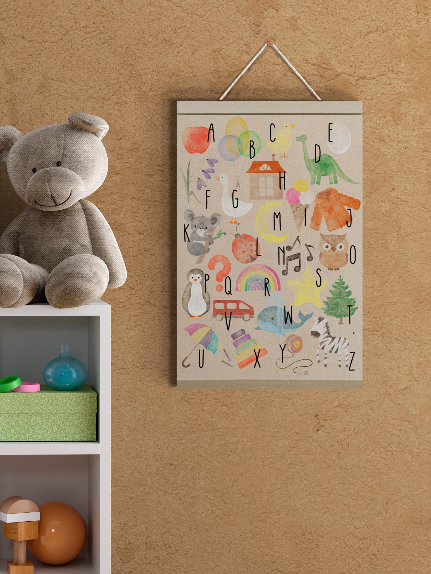 Colorful ABCs – Educational Canvas Wall Art