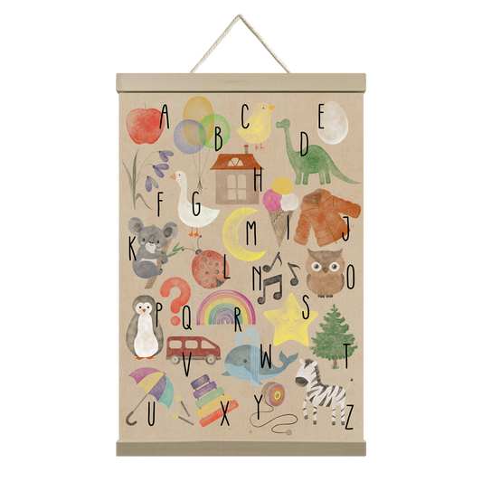 Colorful ABCs – Educational Canvas Wall Art