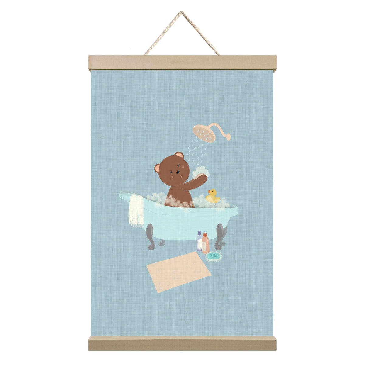 Bathtime for Little Bear - Prints Wall Art Decor