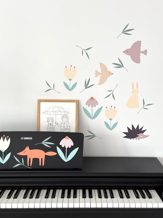 Forest Stories at Night - Fabric Wall Stickers