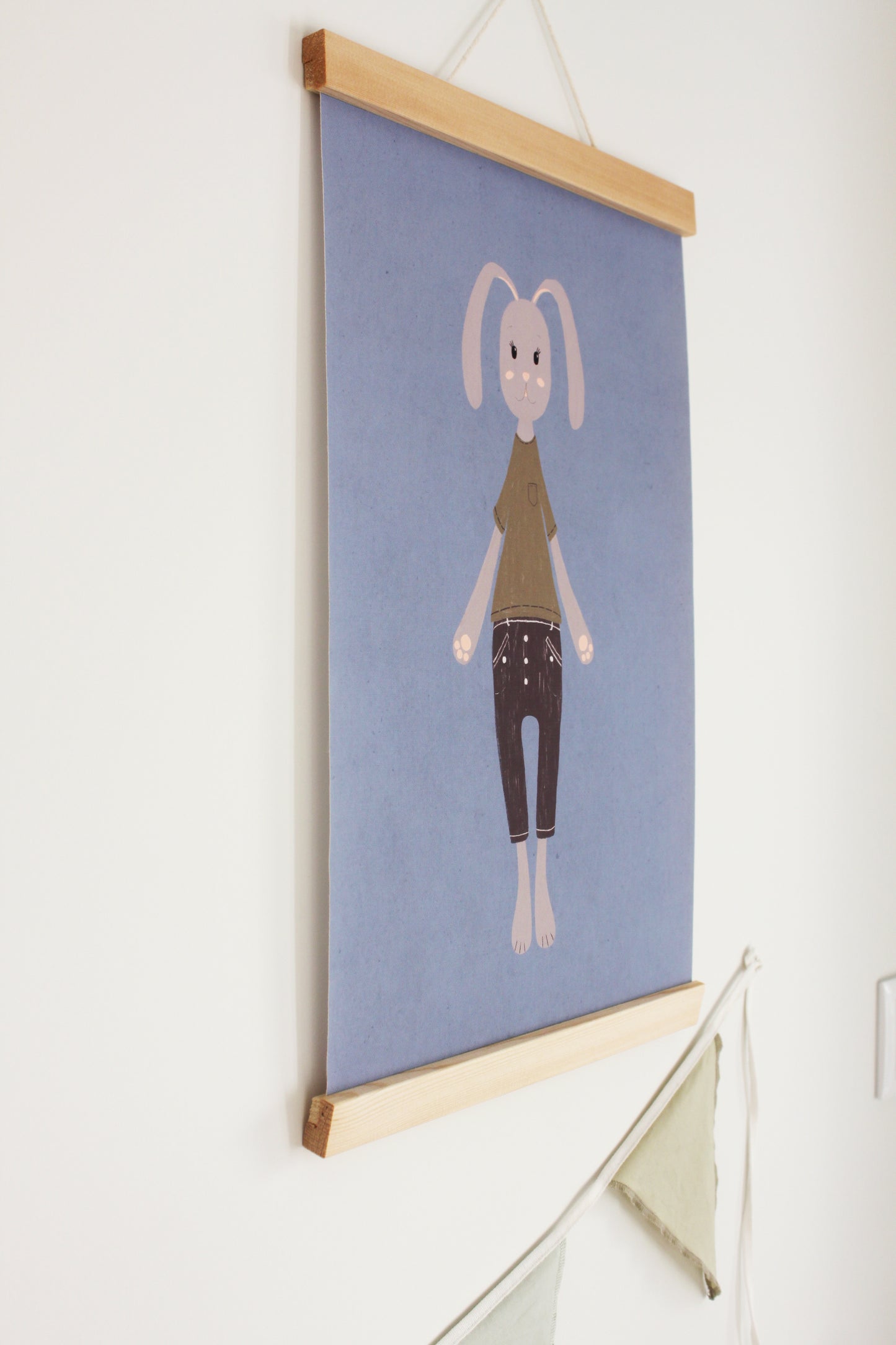 Happy Bunny - Joyful Canvas Wall Art