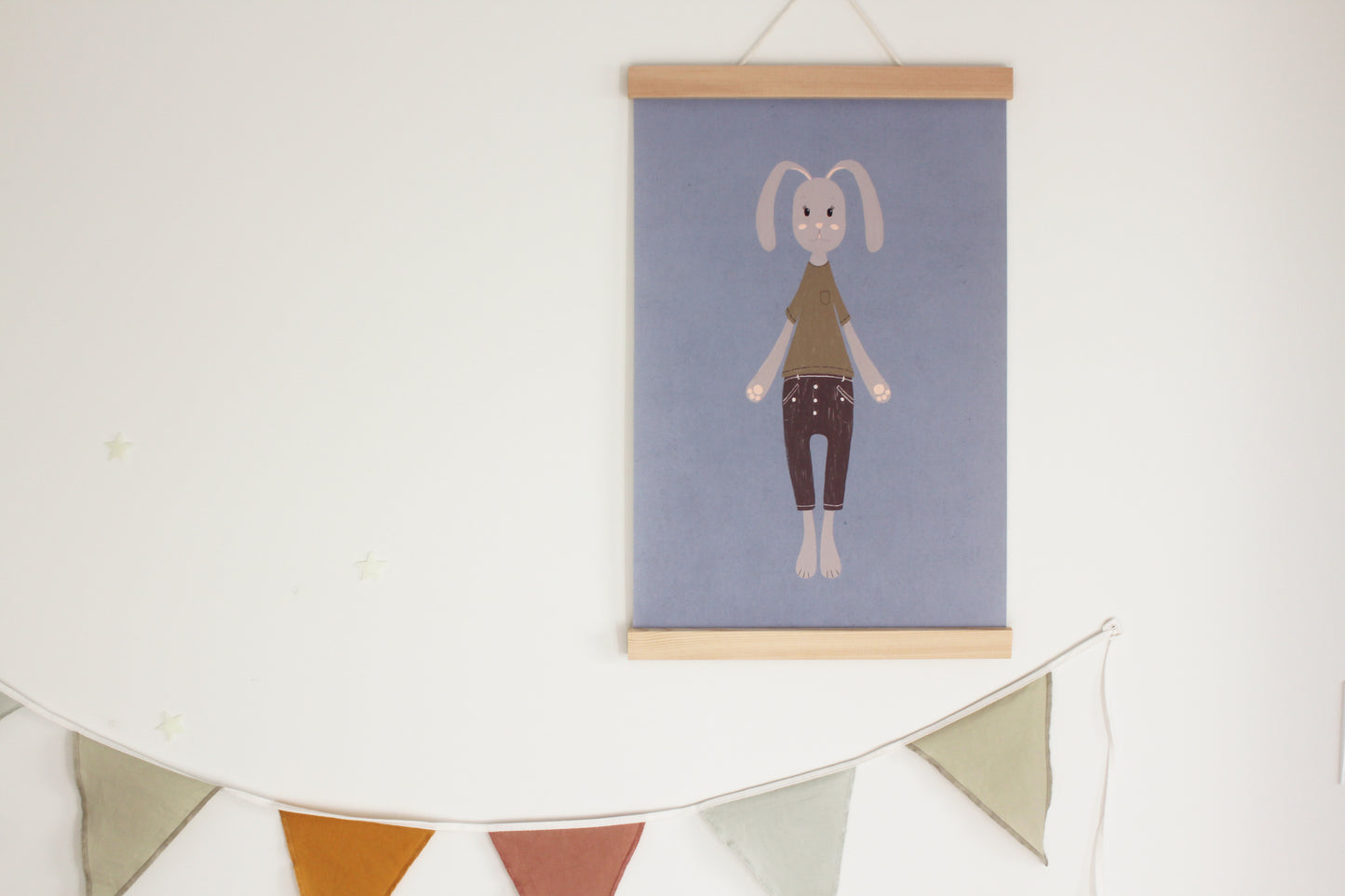 Happy Bunny - Joyful Canvas Wall Art