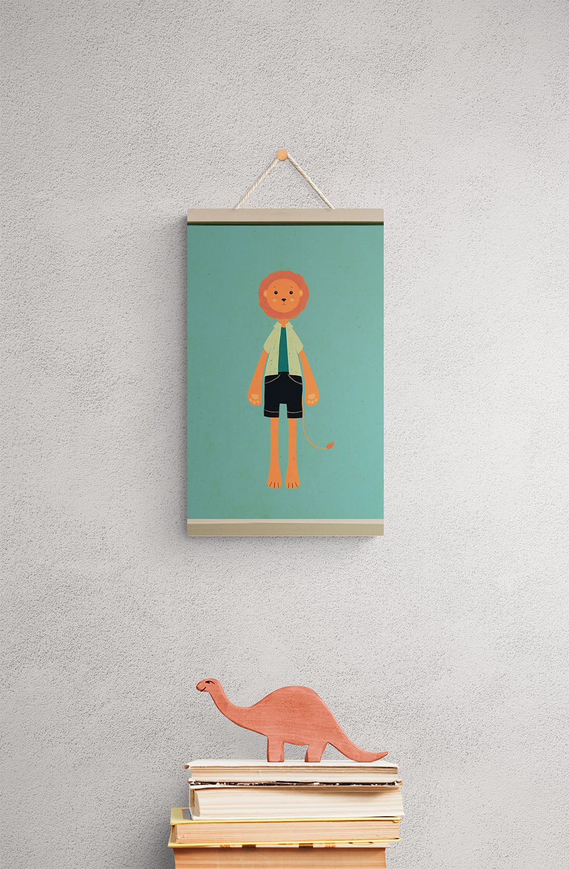 Kind & Brave Lion - Canvas Art for Courage and Kindness
