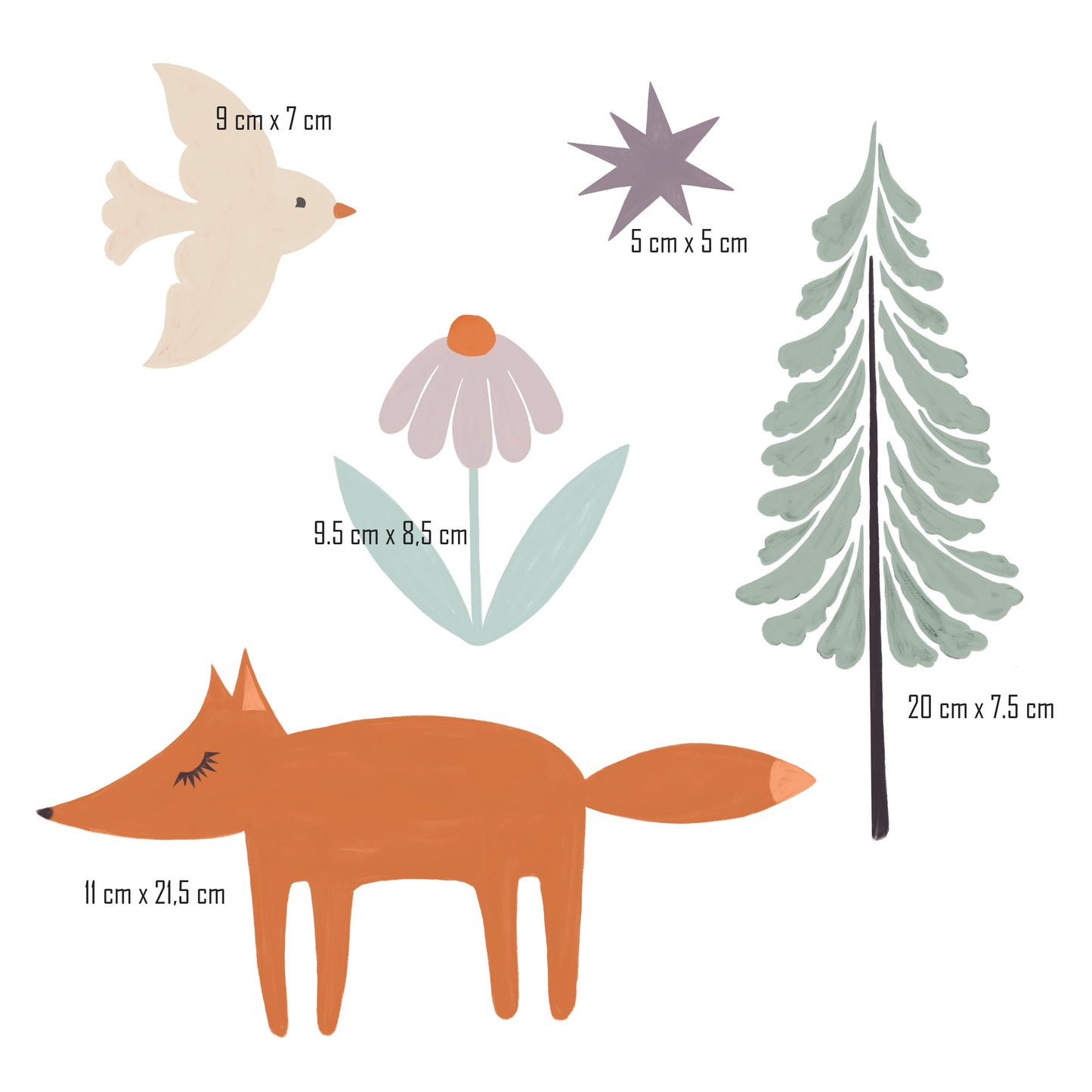 Forest Stories at Night - Vinyl Wall Decals