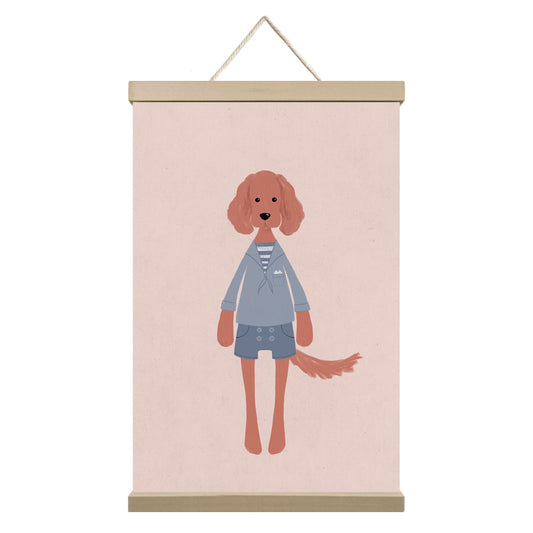 Navy Dog – Canvas Wall Art for Dog Lovers