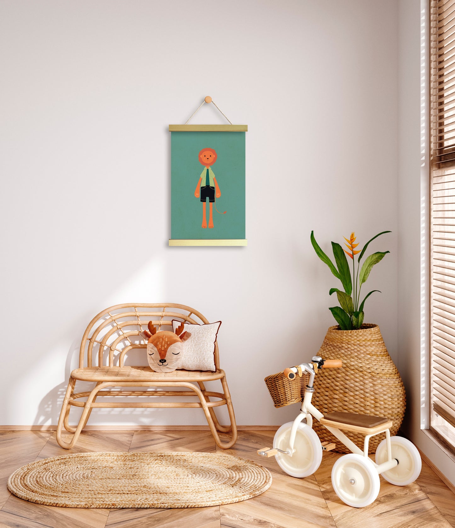 Kind & Brave Lion - Canvas Art for Courage and Kindness