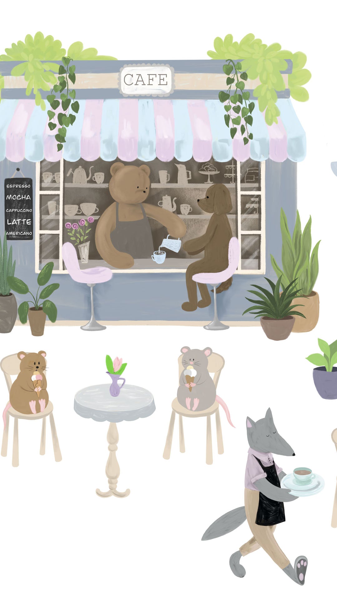 Vedeo wall decals set apllying process