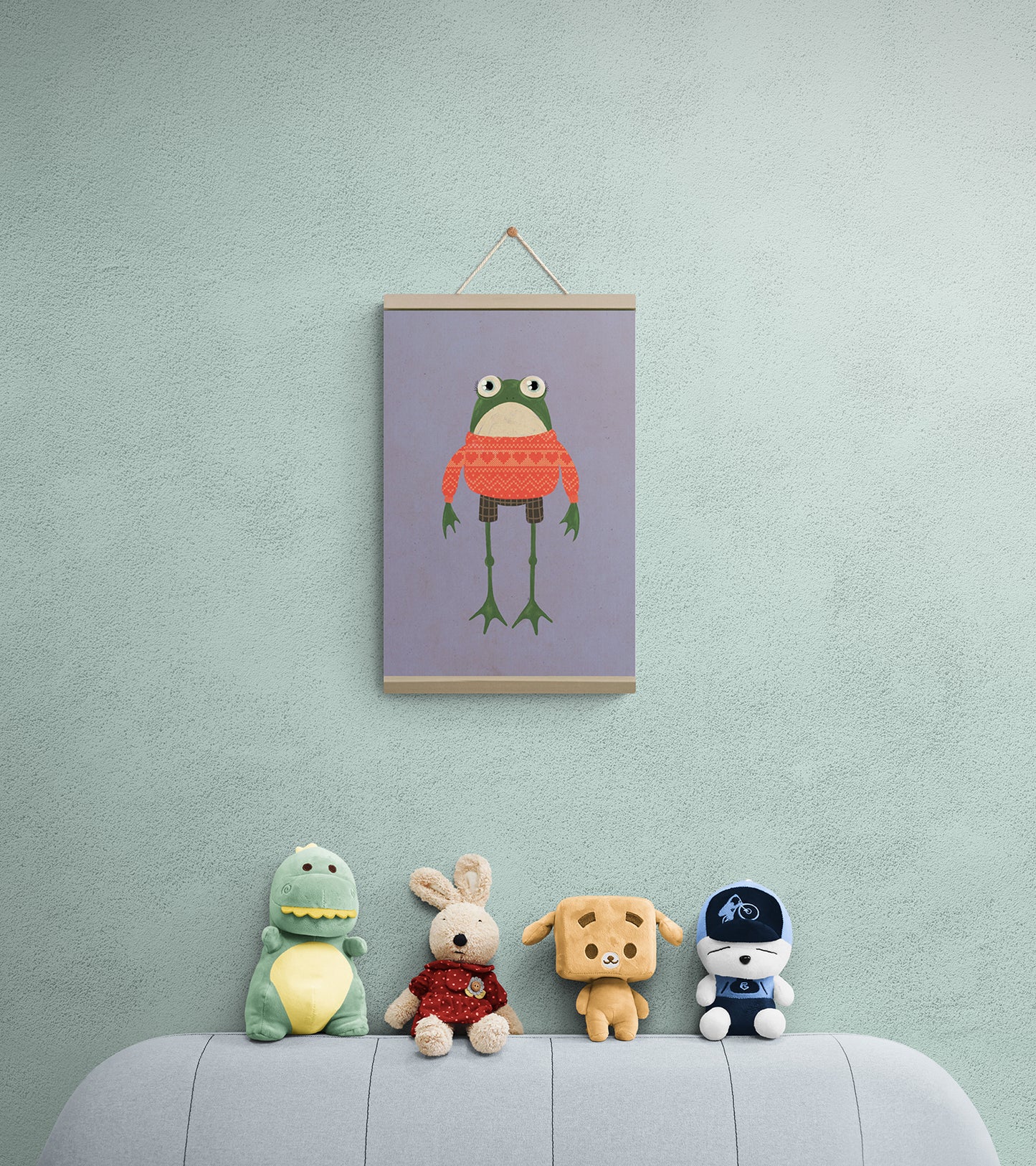 Frog Is Wearing Ugly Sweater - Prints Wall Art Decor