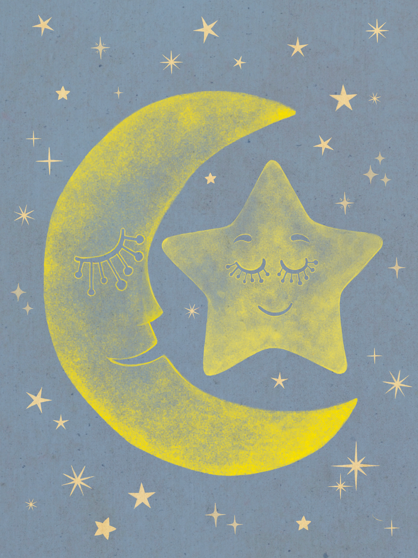 Moon and Star - Prints Wall Art Decor