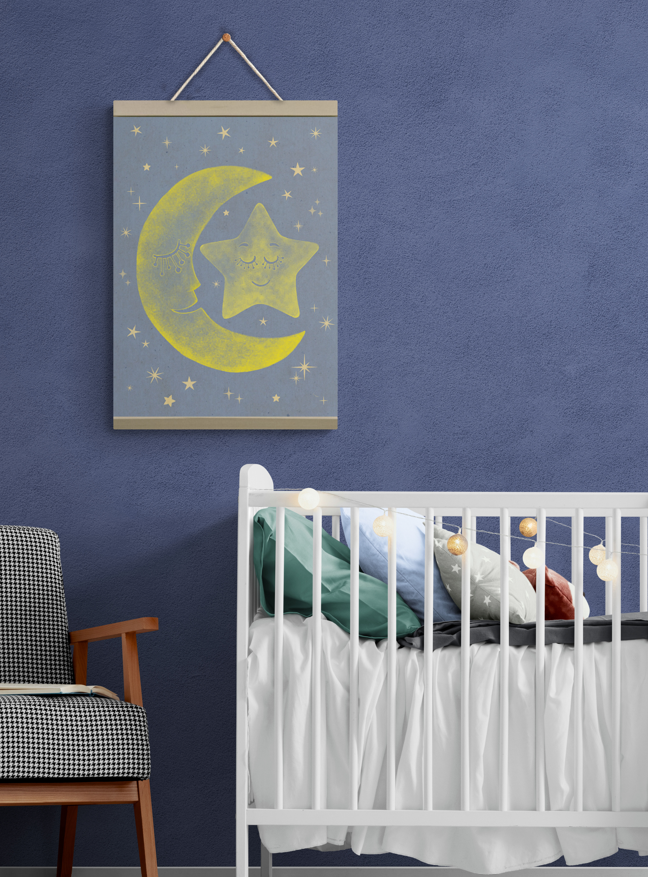 Moon and Star - Prints Wall Art Decor