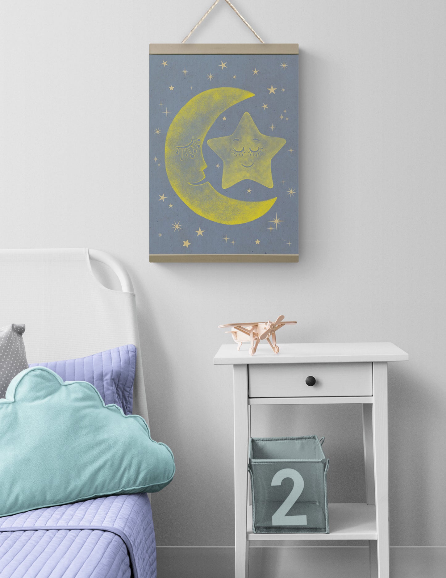 Moon and Star - Prints Wall Art Decor